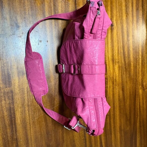 EXCELLENT Kelly Moore B-Hobo Camera Bag Pink Leather Photography Messenger Bag - Picture 6 of 16